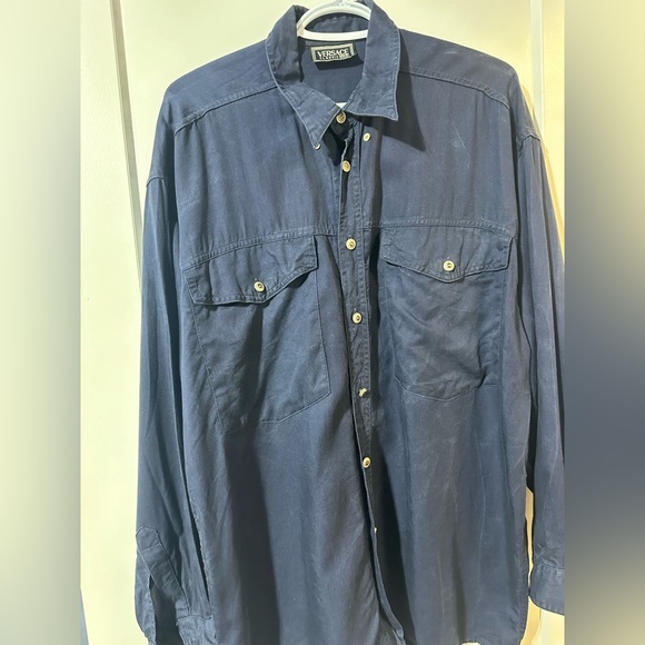 Versace V2 classic 90’s/early 2000’s work shirt, subtle luxury size large - Picture 14 of 16